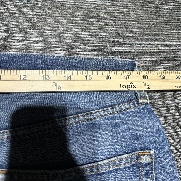 Levi's Jeans Men's Size 36x32 Blue Vintage Button Fly Colombia Straight Cut Off - Picture 14 of 16